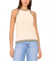 Vince Camuto Женский топ-холтер с узором от Винс Камуто, 100% чесаный хлопок, свободный крой 11237286