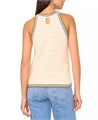 Vince Camuto Женский топ-холтер с узором от Винс Камуто, 100% чесаный хлопок, свободный крой 11237286