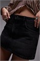 Джинсовая мини-юбка Topshop с пятью карманами и застежкой на молнии, 100% хлопок 10047742