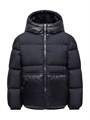 Детская утепленная куртка с капюшоном и карманами-кенгуру от Moncler, стёганая, с полиэстеровой подкладкой 11167714