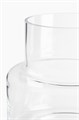 H&amp,M Изящная стеклянная ваза с классическим дизайном, 19 см в высоту и 23 см в диаметре 11166101
