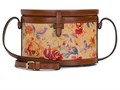 Patricia Nash Круглая кожаная сумка через плечо Nomiki с уникальным цветочным дизайном и внутренними карманами 11232679
