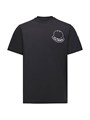 Хлопковая футболка Moncler с круглым вырезом, короткими рукавами и логотипом 11016257