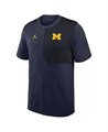 Мужская тёмно-синяя футболка с технологией Dri-FIT Michigan Wolverines 2025 Sideline UV от Jordan 11222070