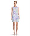 Платье Julienne Shift от Lilly Pulitzer с геометрическим цветочным принтом и безрукавным дизайном 11227138