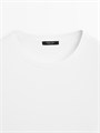 Приталенная футболка из 100% мерсеризованного хлопка от Massimo Dutti с короткими рукавами 11201897