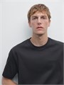 Футболка Massimo Dutti из 100% мерсеризованного хлопка с широким кроем и круглым вырезом 11201898