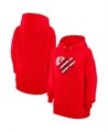 Флисовое молодёжное худи с капюшоном G-III 4Her Heart, 80% хлопок, 20% полиэстер, красное, Boston Red Sox 11223394