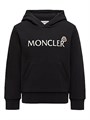 Детское хлопковое флисовое худи Moncler с капюшоном и карманом-кенгуру 11167703