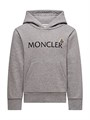 Детское хлопковое флисовое худи Moncler с капюшоном и карманом-кенгуру 11167703