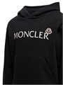 Детское хлопковое флисовое худи Moncler с капюшоном и карманом-кенгуру 11167703
