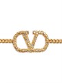 Valentino Garavani Цепочный пояс с кристаллами VLogo, металлическая отделка, замок в стиле антик, кристаллы Swarovski 11167933