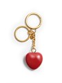Valentino Garavani Чарм для сумки Coeur Royal: металлический с эмалью, с кольцом для ключей, размер 3.5 х 13 см 11167466
