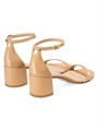 Stuart Weitzman Сандалии из лакированной кожи Nudist 50MM с открытым носком и пряжкой 11012287