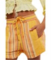 Шорты Free People Kalli для активного отдыха из 100% хлопка с карманами и удобным поясом на кулиске 10047556