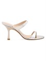 Сандалии Nudist 85MM из лаковой кожи с открытым носком и утонченным каблуком от Stuart Weitzman 11012336