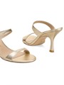 Stuart Weitzman Сандалии Nudist 85MM из мягкой кожи на каблуке с острым носком и открытой пяткой 11012408