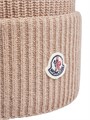 Moncler Шапка-бини из натуральной шерсти, рельефная вязка, премиальное итальянское качество 11168059