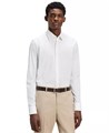Hugo Boss Мужская рубашка BOSS из эластичного хлопка с классическим кроем, длинными рукавами и воротником Кент 11173882
