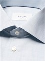 Современная рубашка лонгслив Eton с пуговицами и складным воротником из 61% органического хлопка 11167365