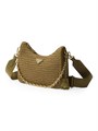 Prada Мини-сумка Re-Edition 2005 из рафии с регулируемым ремнем, 22 х 18 см 11168417