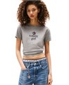 Tommy Jeans Футболка Tommy Girl из хлопковой вискозы с вышитой звездой, свободная модель, для молодёжи 11236442