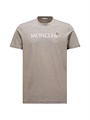 Футболка Moncler из органического хлопка с круглым вырезом, короткими рукавами и принтом логотипа 11168054