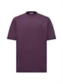 Мужская хлопковая футболка Moncler с круглым вырезом и кожаным логотипом, короткие рукава 11168028