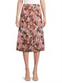 Юбка миди из крепа с принтом мазков кисти Misook и эластичным поясом для оптимального комфорта 11166792