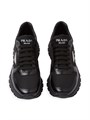 Легкие кроссовки Prada из Re-Nylon и замши с резиновым протектором 45 мм 11168280