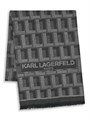 Karl Lagerfeld Paris Шарф с металлическим блеском и монограммой, 96% полиэстер, 4% люрекс, 71 x 178 см 11170054