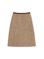 Твидовая юбка с поясом и жаккардовой подкладкой от Valentino Garavani, Италия 11167682