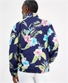 Club Room Лёгкая мужская куртка с цветочным принтом гибискуса, регулярный крой, застёжка на молнию 11175299