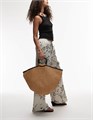 Topshop Сумка Gianni из натуральной соломы с большими ручками и контрастной окантовкой 11234174