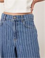Джинсы ARRANGE Parker с высокой талией и широкими штанинами, в полоску, пятью карманами 11229122