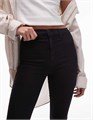 Джинсы Topshop Tall Joni с высокой посадкой и узким кроем в цвете винтажный черный 11171403