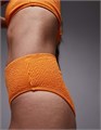 Купальник-бикини Topshop Santorini с высокой талией и бразильским кроем в оранжевом цвете 10048585
