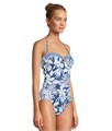 Купальник-бандо с поддержкой и контролем талии из коллекции Island Cays Blooms от Tommy Bahama, 95% переработанного нейлона 11234274