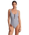 Цельный купальник Luxe Stripe от LAUREN Ralph Lauren из 100% переработанного полиэстера с поддерживающим эффектом 11234336
