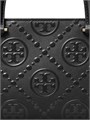 Tory Burch Сумка из тисненой кожи Small T Monogram с верхней ручкой, двумя карманами и съемным ремнем 11010764