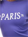 Фиолетовая графическая футболка Paris 1978 от Topshop с круглым вырезом и короткими рукавами 11225928