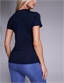 Быстросохнущая темно-синяя футболка для беременных 4505 Icon с короткими рукавами и регулярным кроем 11178438