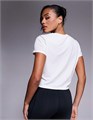 Белая облегающая футболка с коротким рукавом 4505 с быстрой сушкой 11237801