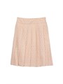 Prada Pleated Eyelet Lace Skirt 11167528