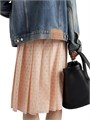 Prada Pleated Eyelet Lace Skirt 11167528