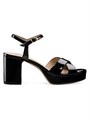 Stuart Weitzman Сандалии Dayna на платформе 80 мм из лакированной кожи с перекрещенными ремешками и удобной стелькой 11011885