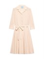 Кружевное платье-рубашка Prada с воротником и вырезом, рукава 3/4, боковая молния 11167535