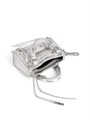 Balenciaga Металлизированная овечья кожа двухручная сумка Le City Micro с карманами и серебристой фурнитурой 11166419