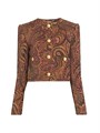 Chloe Paisley Print Collarless Jacket 11166681