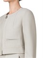 Akris Wool Crepe Short Zip Jacket 11164856